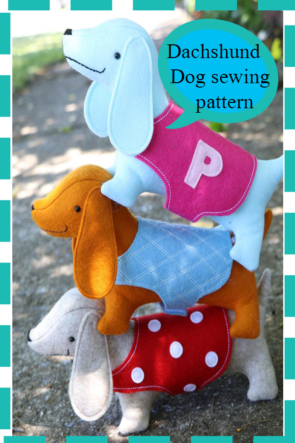 Dachshund Dog sewing pattern