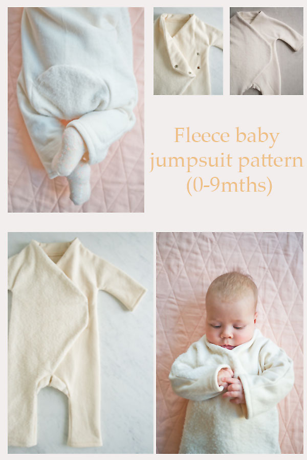 FREE Fleece baby jumpsuit pattern (0-9mths)