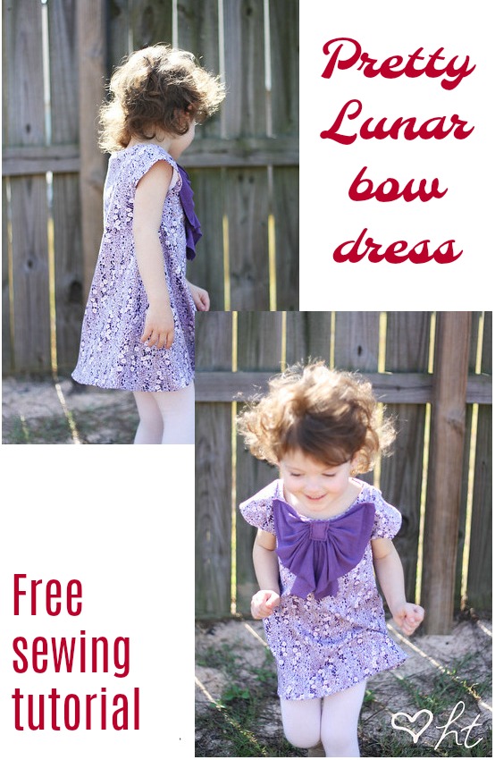 Lunar Bow Dress FREE sewing tutorial