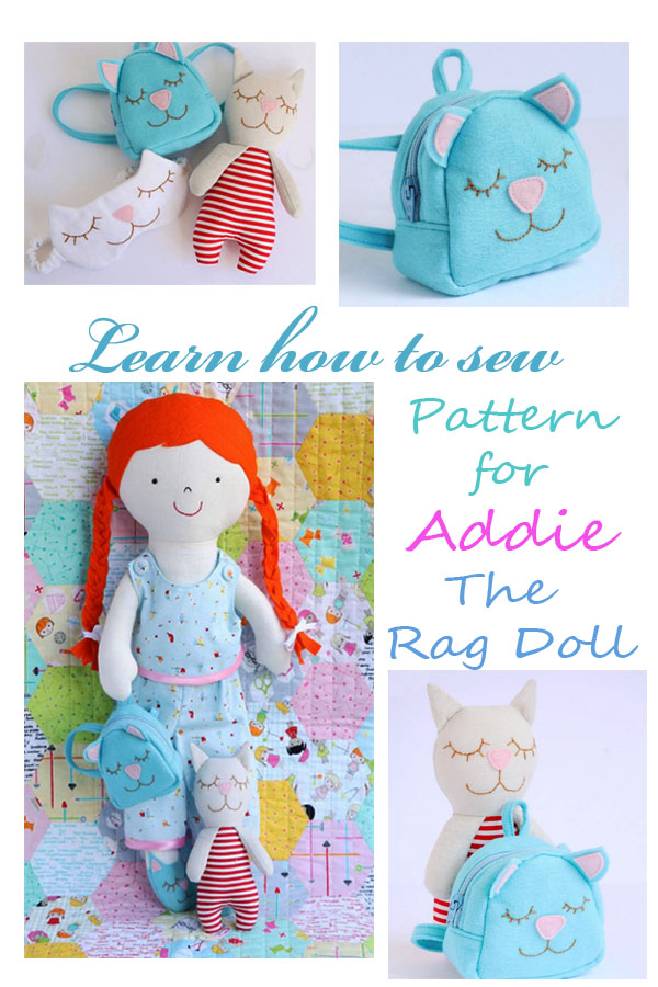 Addie The Rag Doll Sewing Pattern