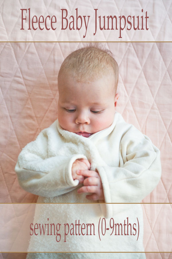 FREE Fleece baby jumpsuit pattern (09mths) Sew Modern Kids