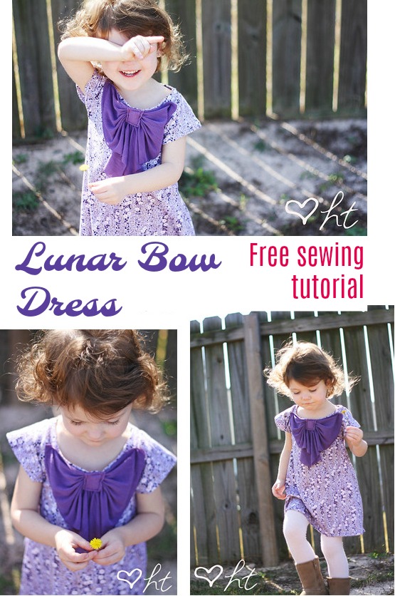 Lunar Bow Dress FREE sewing tutorial