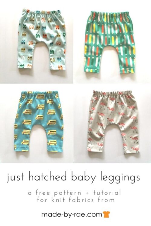 FREE Knit Baby Leggings sewing pattern - Sew Modern Kids