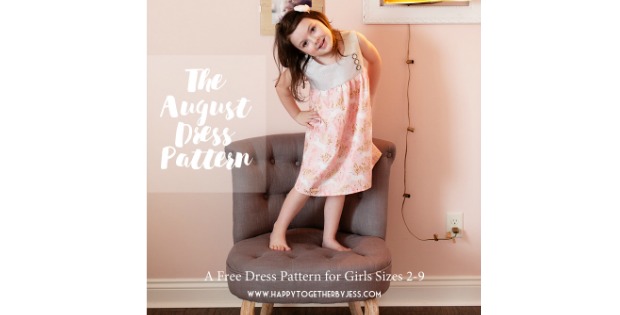 FREE August Dress sewing pattern (2-9yrs)