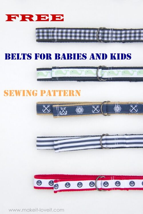 FREE easy to sew belts for babies and kids Sew Modern Kids