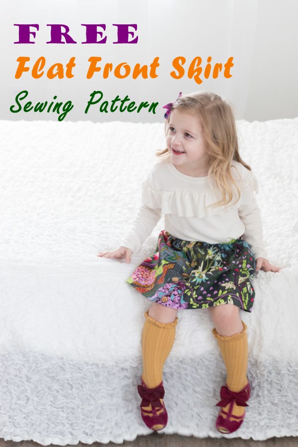 Free Flat Front skirt sewing pattern