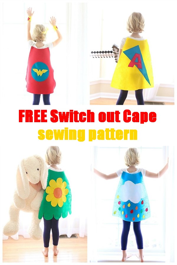 Free switch out cape sewing pattern