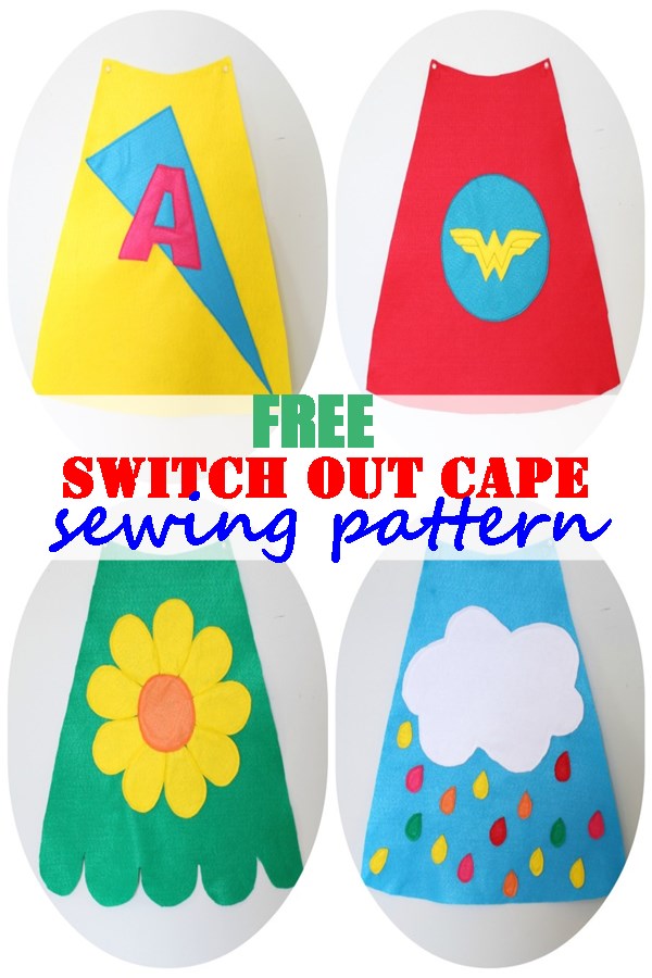 Free switch out cape sewing pattern