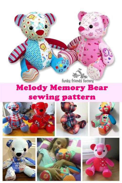 Melody Memory Bear sewing pattern - Sew Modern Kids