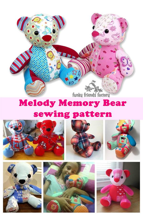 Melody Memory Bear Sewing pattern