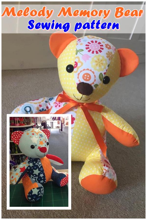 Funky Friends Factory Melody Memory Bear Sewing Pattern