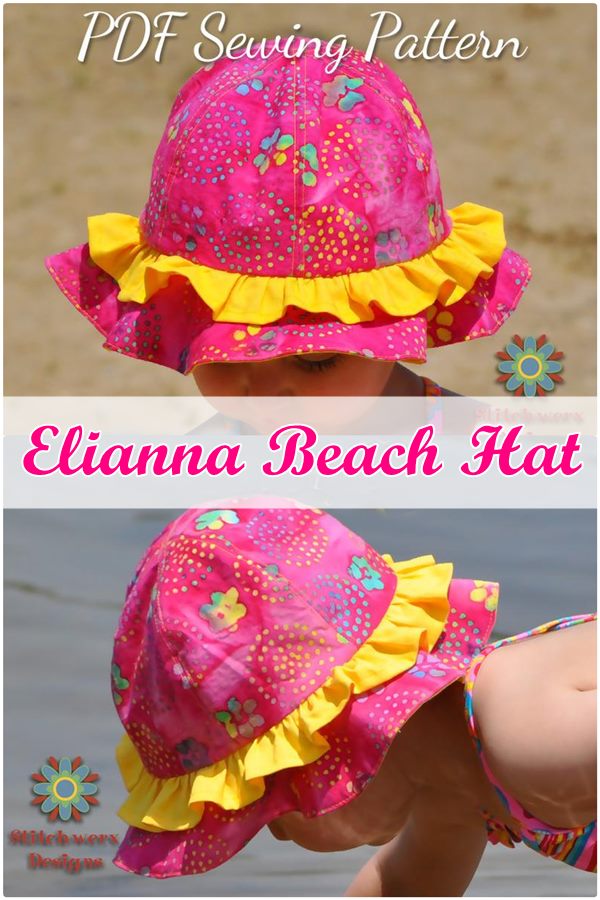 Elianna Beach Hat sewing pattern