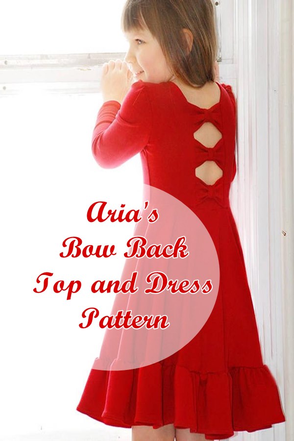 Aria's Bow Back Top and Dress sewing pattern