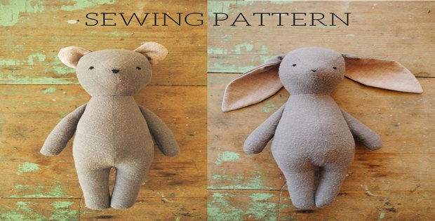 rabbit stuffed animal pattern