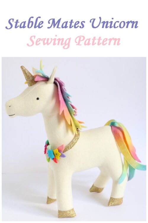 Stable Mates Unicorn, Horse & Donkey sewing pattern - Sew Modern Kids