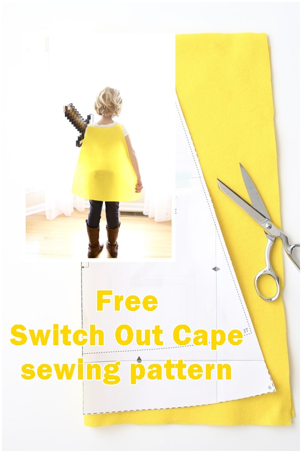 Free switch out cape sewing pattern