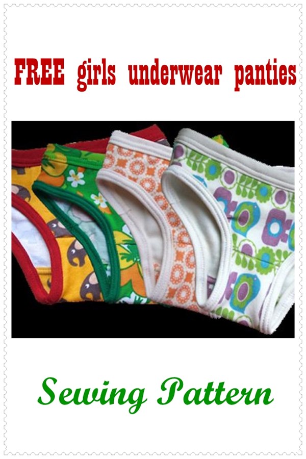 FREE girls underwear panties sewing pattern (2T-14yrs) - Sew