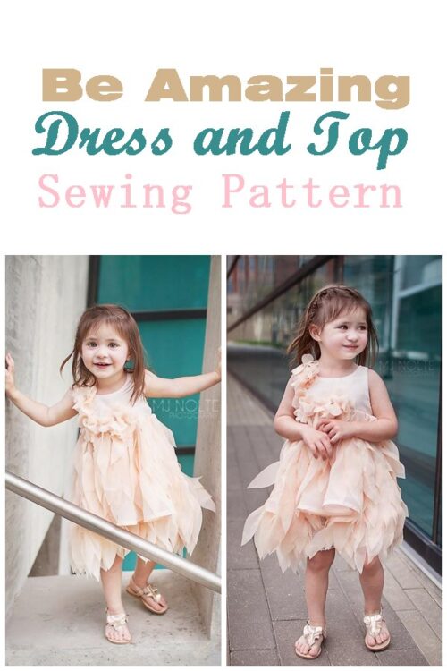 Be Amazing Dress and Top Sewing Pattern (12mths-14yrs) - Sew Modern Kids