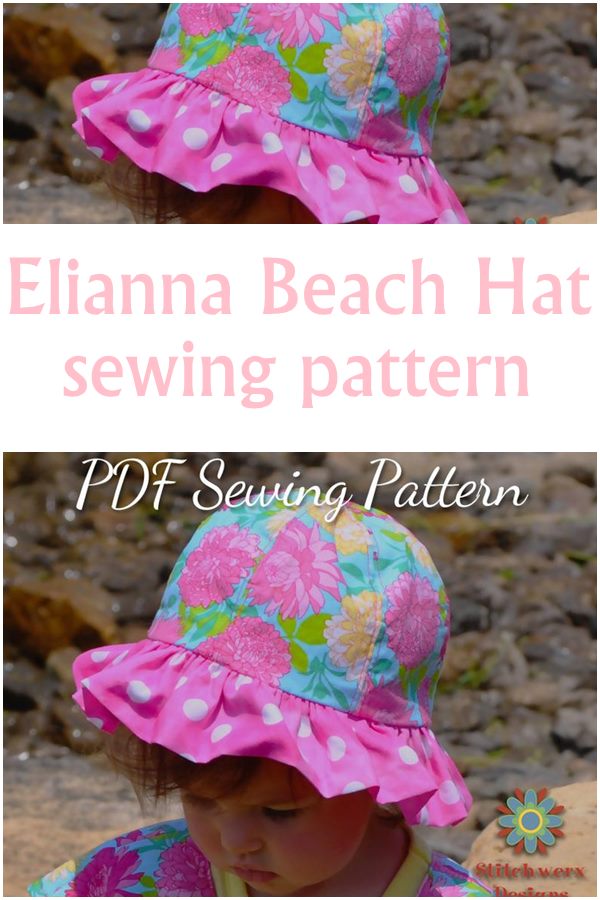 Elianna Beach Hat sewing pattern