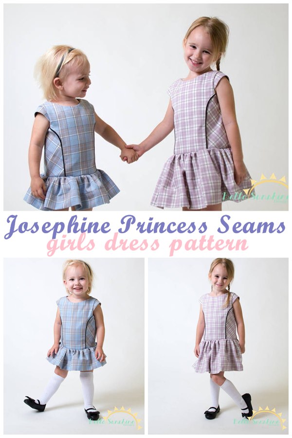 Josephine Princess Seams girls dress pattern