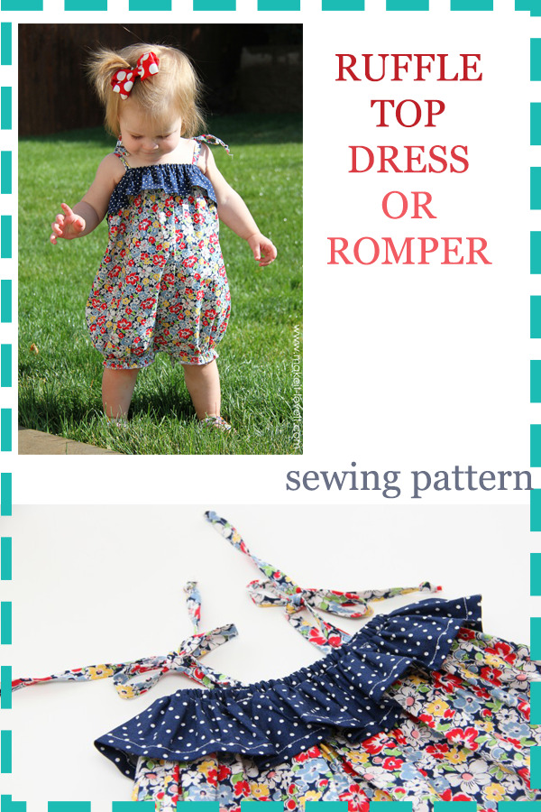 FREE ruffle top dress or romper tutorial