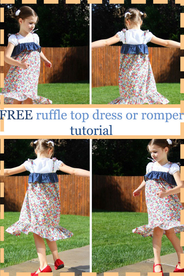 FREE ruffle top dress or romper tutorial