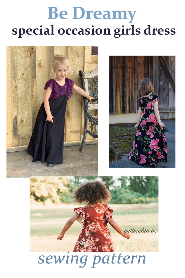 Be Dreamy special occasion girls dress sewing pattern