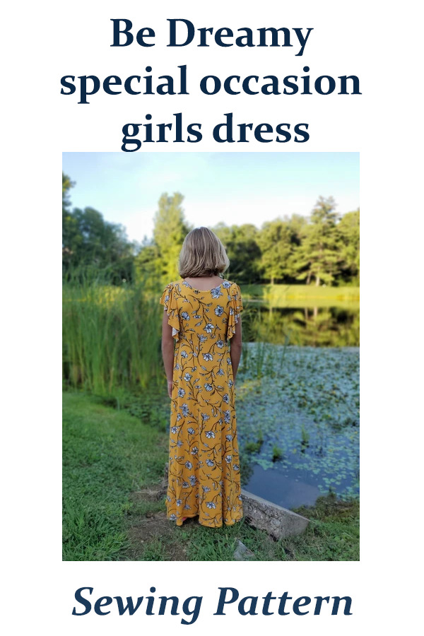 Be Dreamy special occasion girls dress sewing pattern