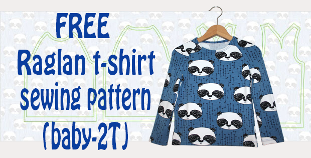 FREE raglan t-shirt sewing pattern (baby-2T)