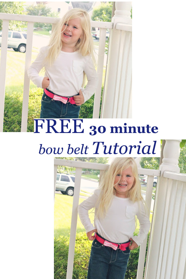 FREE 30 minute bow belt tutorial