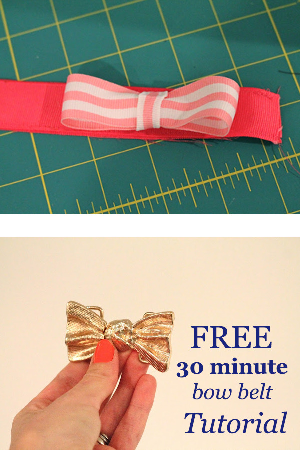 FREE 30 minute bow belt tutorial