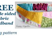FREE double sided fabric headband sewing pattern