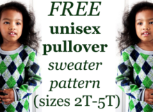 FREE unisex pullover sweater pattern (sizes 2T-5T)