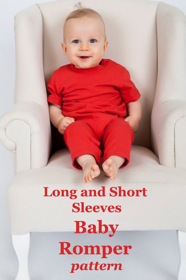 Long and Short Sleeves Baby Romper pattern