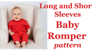 Long and Short Sleeves Baby Romper pattern