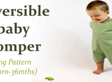 Reversible baby romper sewing pattern (newborn-36mths)