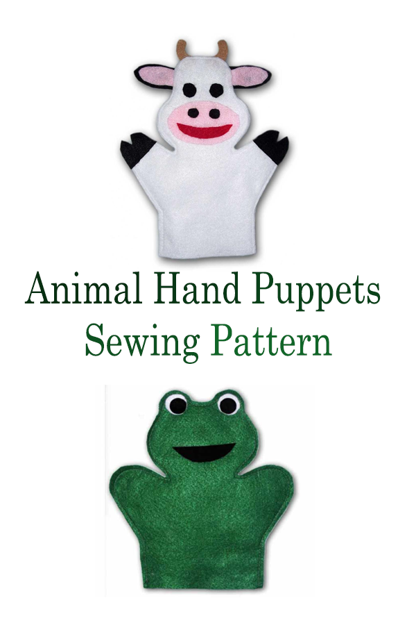 Animal Hand Puppets Sewing Pattern