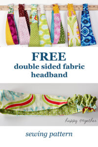 FREE Double Sided Fabric Headband sewing pattern - Sew Modern Kids