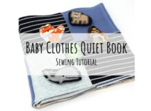 Baby Clothes Quilt Quiet Book Free tutorial