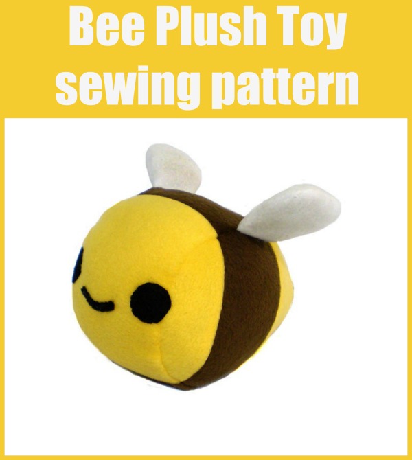 Bee Plush Toy sewing pattern