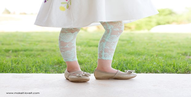 FREE stretch lace leggings tutorial