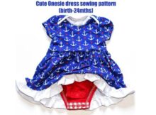 Cute Onesie dress sewing pattern (birth-24mths)