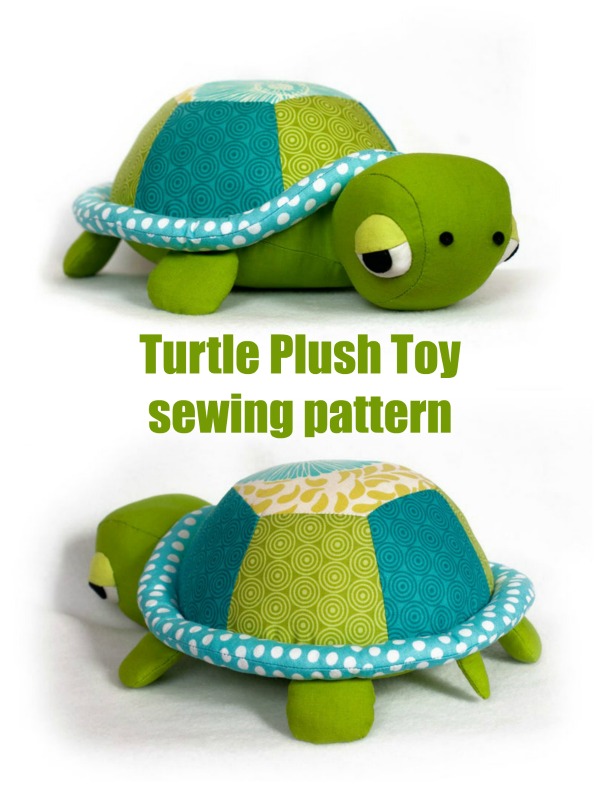 Turtle Plush Toy sewing pattern - Sew Modern Kids
