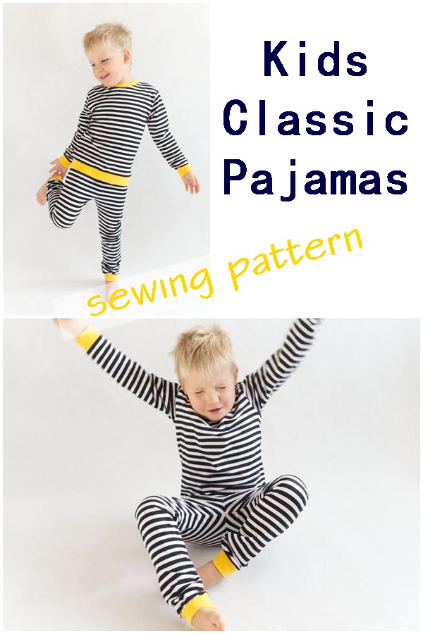 Kids Classic Pajamas sewing pattern