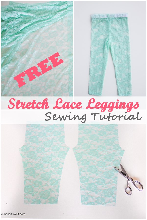 FREE stretch lace leggings tutorial