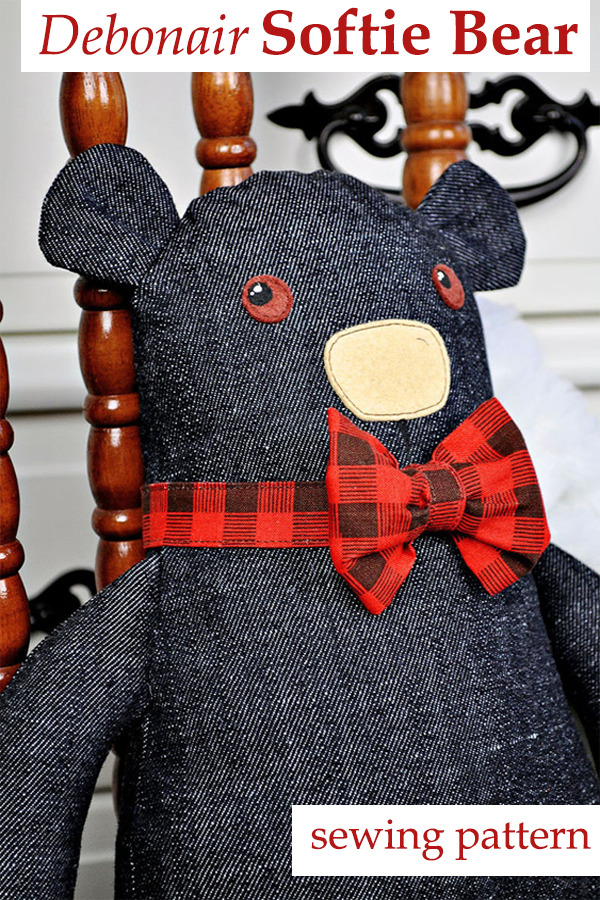 Debonair Softie Bear pattern