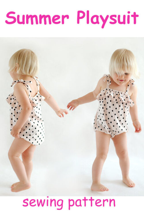 Summer Playsuit sewing pattern Sew Modern Kids