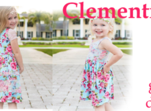 Clementine, girls dress, maxi and top pattern