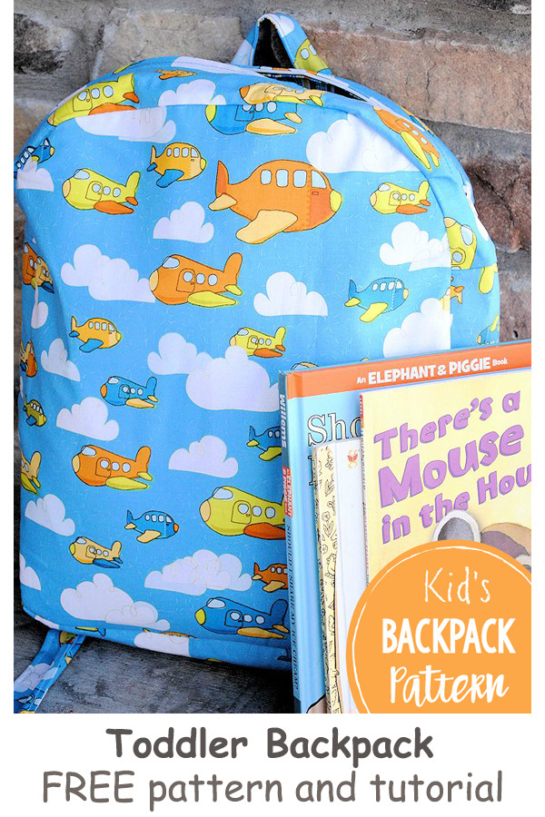 Toddler Backpack FREE pattern and tutorial