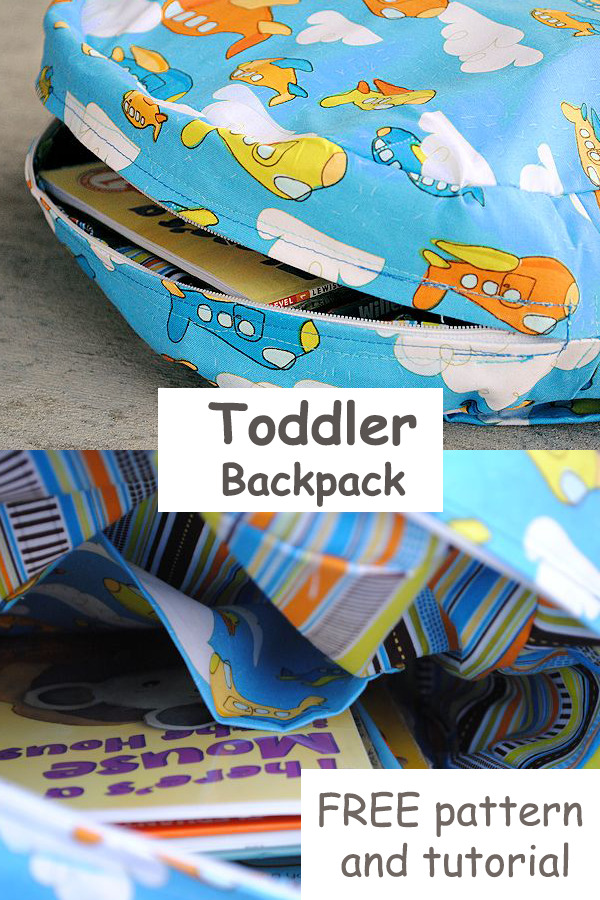 Toddler Backpack Sewing Pattern PDF